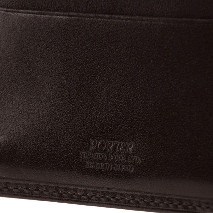 Yoshida Bag PORTER SHEEN WALLET 110-02921 Brown Leather W110xH92mm Bifold NEW_6