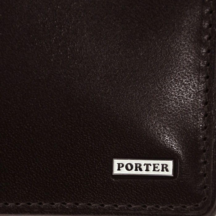 Yoshida Bag PORTER SHEEN WALLET 110-02921 Brown Leather W110xH92mm Bifold NEW_7