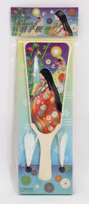 Story Hagoita set Kaguya Hime & Tsuru no Ongaeshi ‎000055010 Racket & Shuttle_3