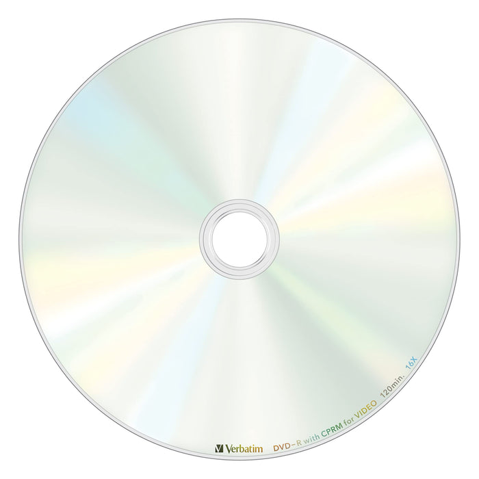 Verbatim Write-Once DVD-R CPRM 120min. 50-disc Silver Printable VHR12JSP50V4 NEW_3