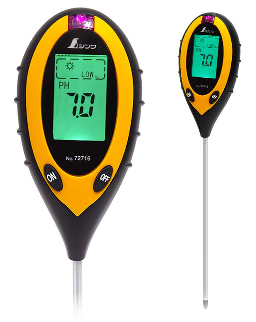 SHINWA SOKUTEI 72716 Digital Soil Acidity Meter PH Tester Garden Plant Health_1