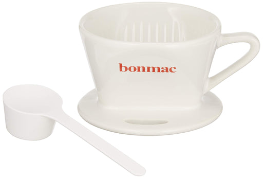 bonmac Coffee dripper white 1-2 cup CD-1W #813003 W120xD100xH65mm Pottery NEW_1
