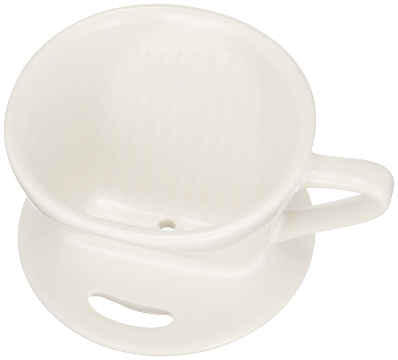 bonmac Coffee dripper white 1-2 cup CD-1W #813003 W120xD100xH65mm Pottery NEW_3