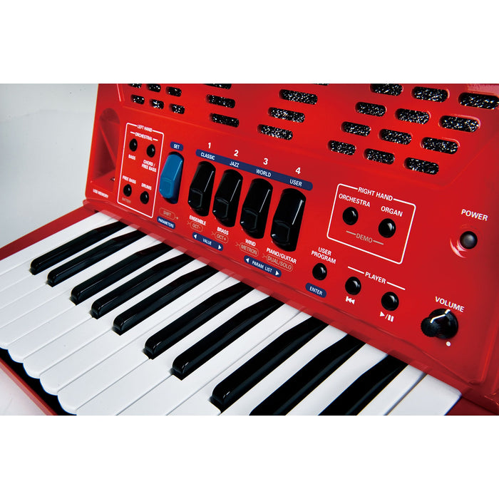 Roland FR-1X RD V-Accordion 26 Piano Key Built-in Amplifier and Speaker Red NEW_2