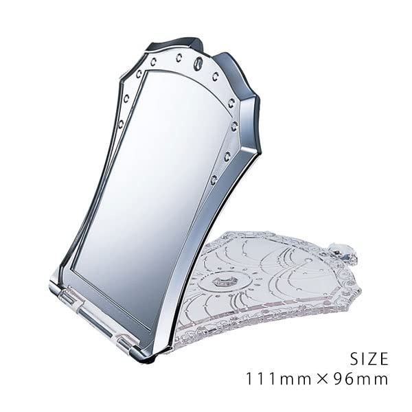 JILL STUART compact mirror 11.1Lx9.6Wcm Standing Type with drawstring bag NEW_2