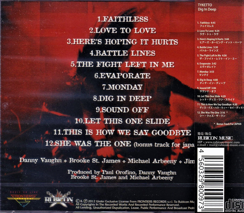 [CD] Tyketto Dig in Deep Nomal Edition RBNCD-1097 Hard Rock Melodic Metal NEW_4