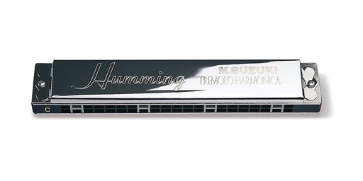 SUZUKI ‎SU-21 HUMMING Cm Key 21 holes Tremolo Harmonica Made in Japan Silver NEW_1