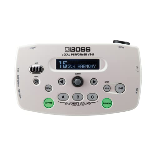 BOSS Vocal Performer ‎VE-5 Effects Processor White Battery Powered VE-5-WH NEW_1