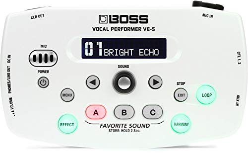 BOSS Vocal Performer ‎VE-5 Effects Processor White Battery Powered VE-5-WH NEW_2