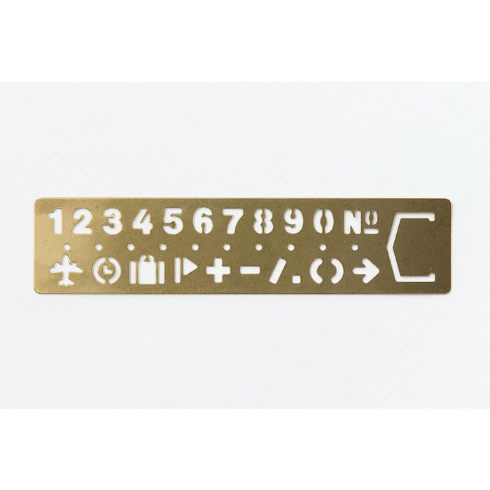 Travelers Company Midori Brass Template Bookmark Number 42168006 30x130mm NEW_3