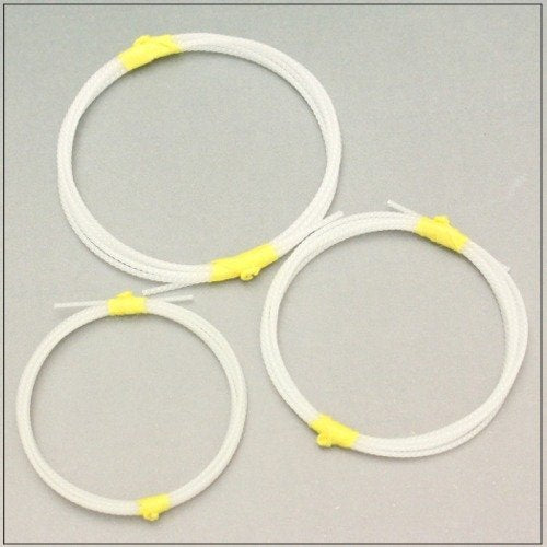 Okinawa Sanshin Special Strings Set of 3 Pieces Sanshin Kobo Machida White NEW_1