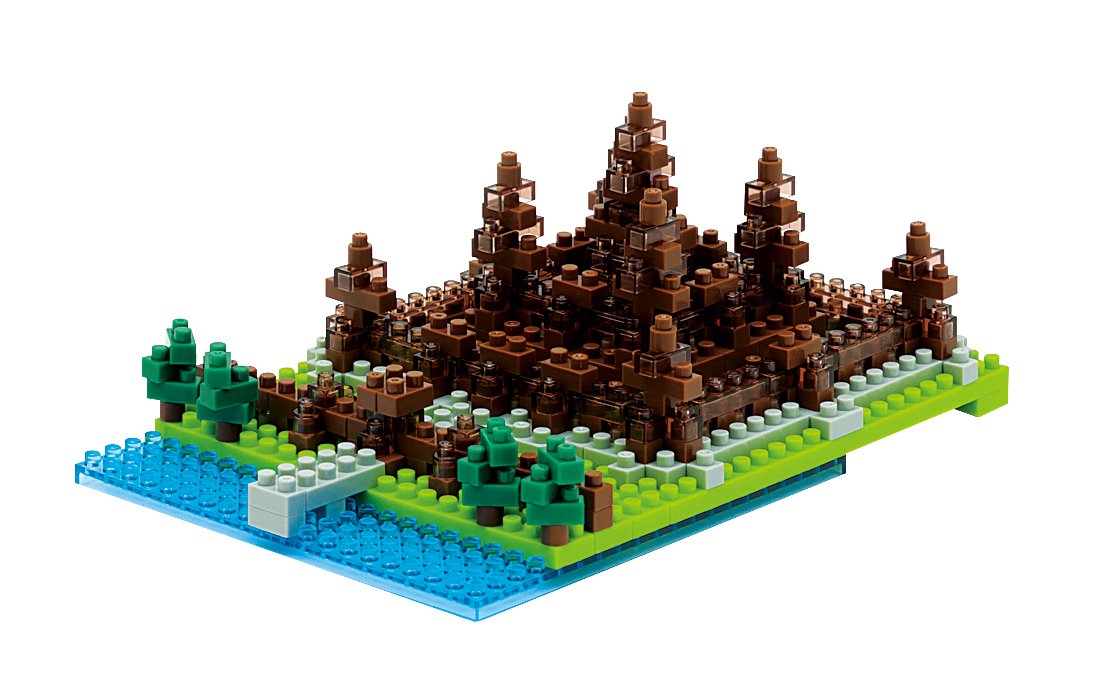 Kawada nanoblock Angkor Wat ‎58514364 Plastic Small Piece Block Toy 370 pieces_1