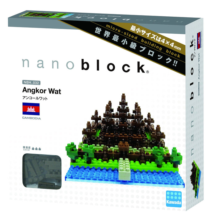 Kawada nanoblock Angkor Wat ‎58514364 Plastic Small Piece Block Toy 370 pieces_2