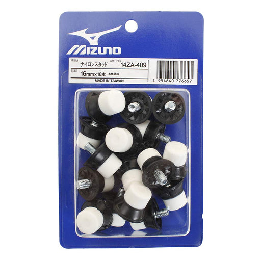 MIZUNO rugby shoes accessories nylon studs 14ZA409 Black White 16mm x 6 pieces_1