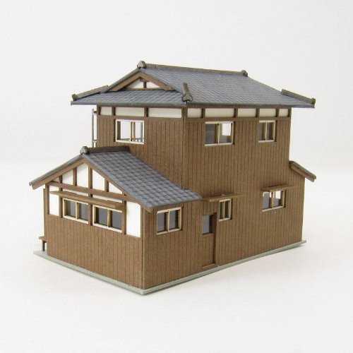 Sankei MP03-85 Japanese Old House C 1/150 N gauge Paper Craft Diorama Supplies_2
