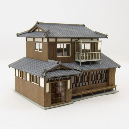 Sankei MP03-85 Japanese Old House C 1/150 N gauge Paper Craft Diorama Supplies_4