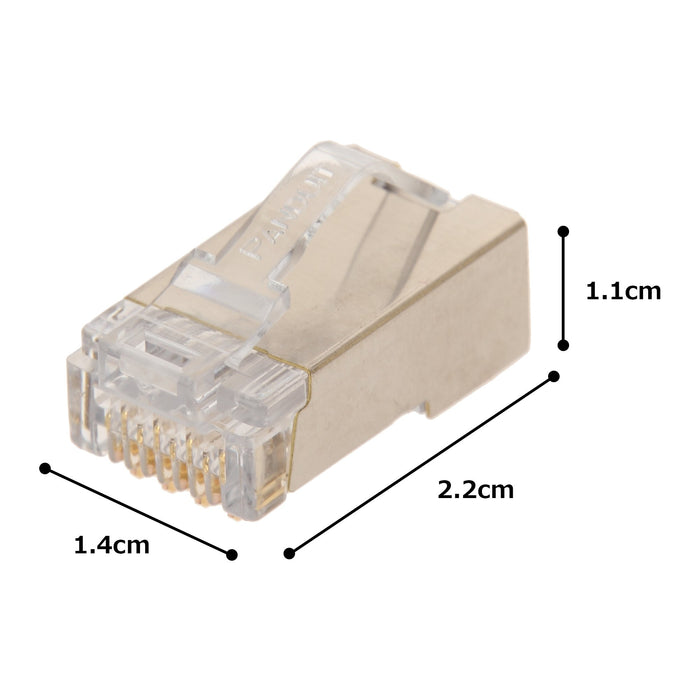 Panduit Modular Plug with Cat5e Shield MPS588-C 0.4mm(AWG26) to 0.51mm(AWG24)_5