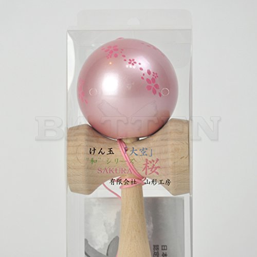 JKA Official Kendama Toy OOZORA Sakura Pearl Pink Wa Series Made in Japan NEW_4