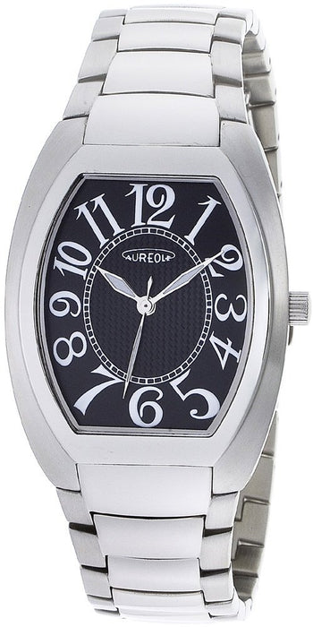 Aureole Watch SW-488M-1 Men's Silver Stainless Steel Band Case Made in Japan NEW_1