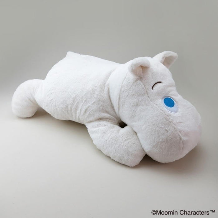 Moomin Relaxation Hug Pillow Plush Doll 52cm OFF White L55xD30cm SEKIGUCHI NEW_5