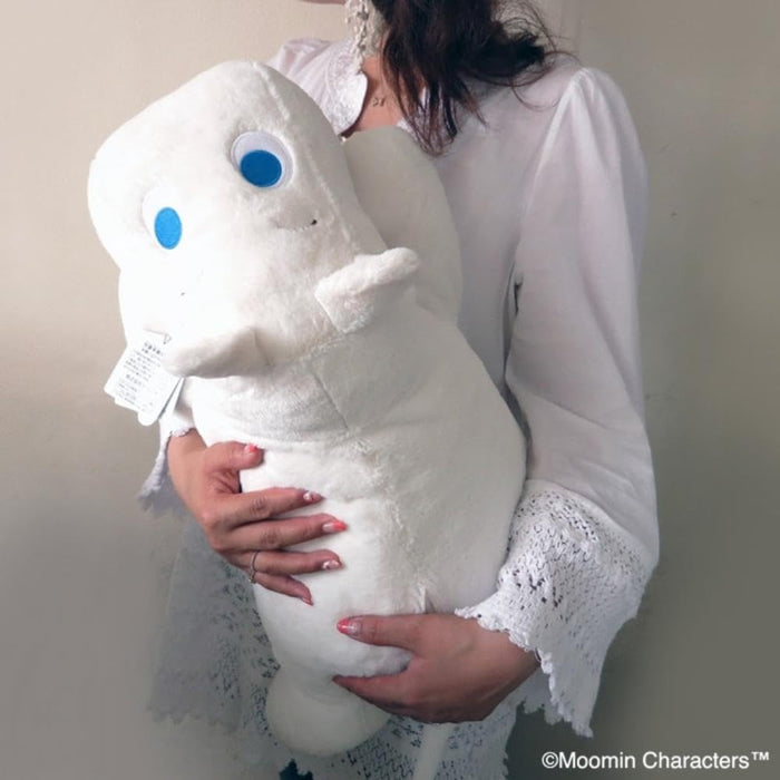 Moomin Relaxation Hug Pillow Plush Doll 52cm OFF White L55xD30cm SEKIGUCHI NEW_6