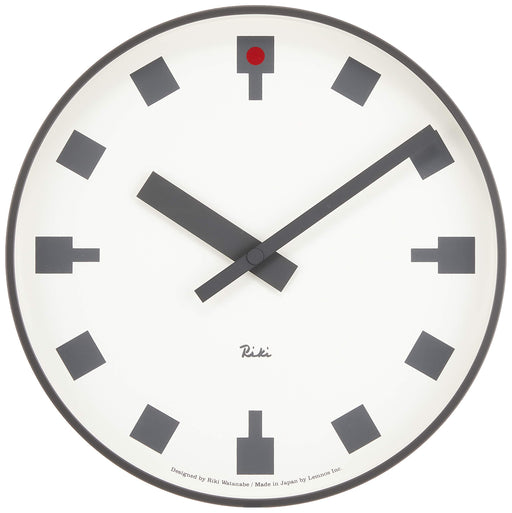 Lemnos Hibiya Tokyo Wall Clock White 256x46mm Made in Japan Aluminum WR12-03 NEW_1