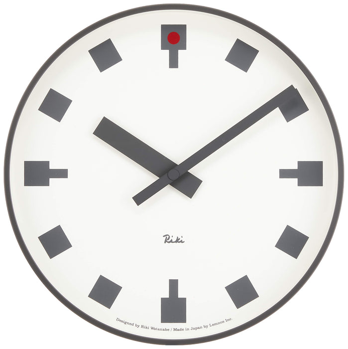 Lemnos Hibiya Tokyo Wall Clock White 256x46mm Made in Japan Aluminum WR12-03 NEW_1
