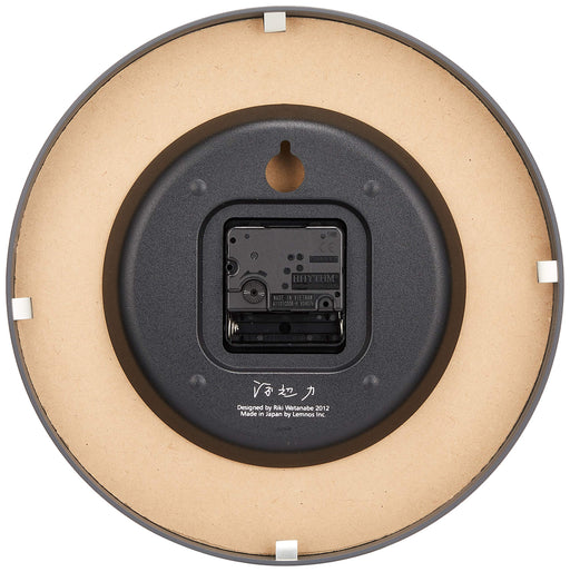 Lemnos Hibiya Tokyo Wall Clock White 256x46mm Made in Japan Aluminum WR12-03 NEW_2