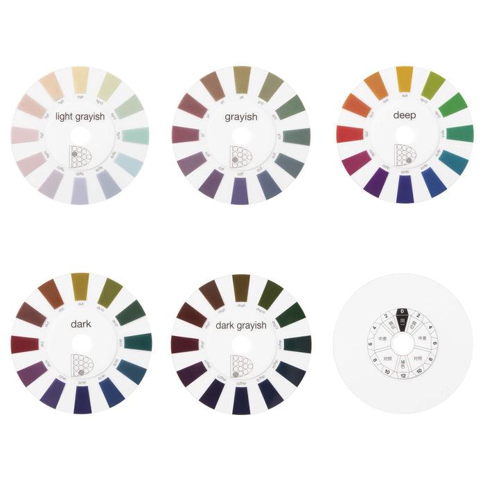Nihonsikikenjigyo PCCS Color Tone Circle Set of 12 pieces diameter 115mm NEW_4