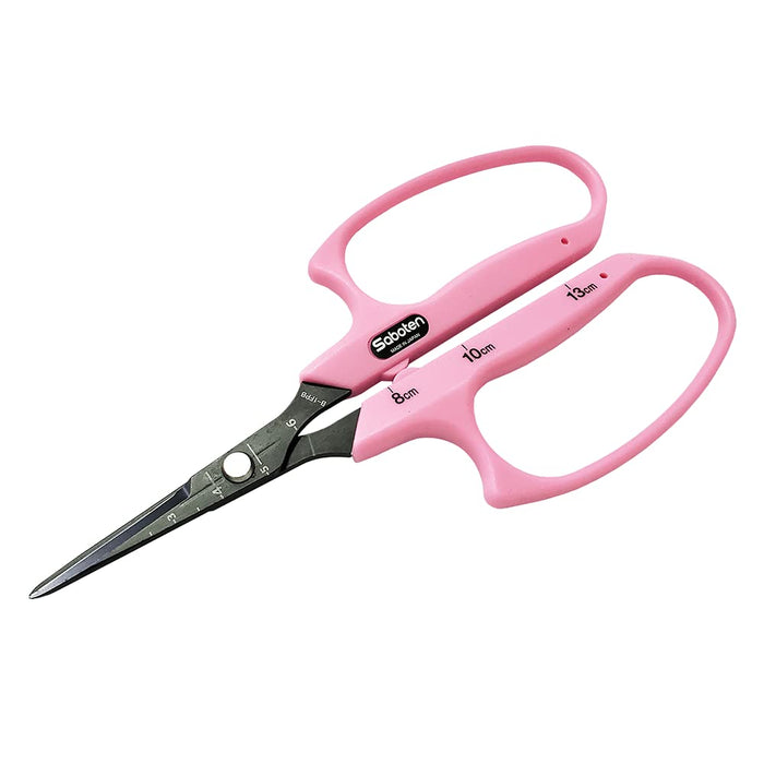 Saboten Grape Scissors with Large Handle B-1 FPB Stainless Steel Blade Pink NEW_1