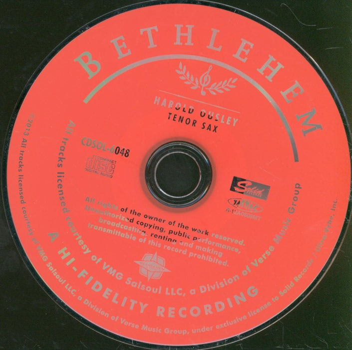 Tenor Sax Harold Ousley Limited Edition Original Recording [CD] CDSOL-6048 Jazz_3