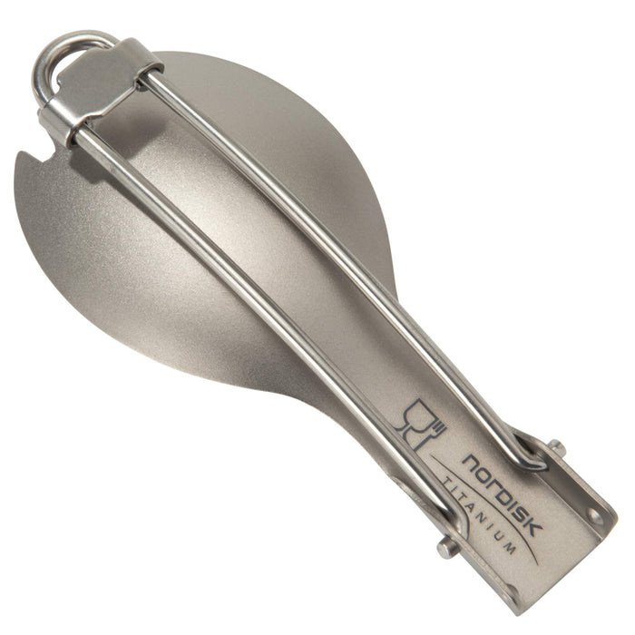 NORDISK outdoor titanium tableware Folding Folk Spoon 16.5cm 17g Silver NEW_3