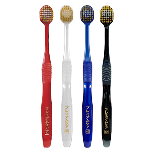 Premium care toothbrush 7 rows regular normal Polyester Hair Made in Japan Blue_3