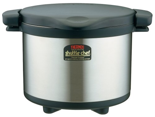 Thermos Vacuum Insulated Cooker Shuttle Chef 6.0L Black KPS-6001 BK Handwash NEW_1