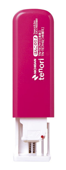 Nichiban TENORI Hanko style Adhesive Stamp Pink TN-TE7H11 Strong adhesive Type_2