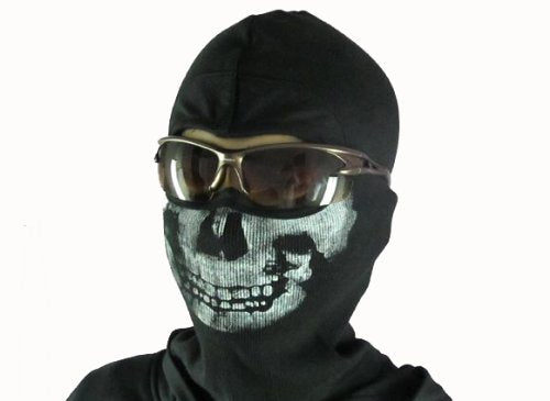 MW2 Ghost Skull Face Mask Neck Balaclava Skeleton Halloween Costume Ski Bike NEW_1