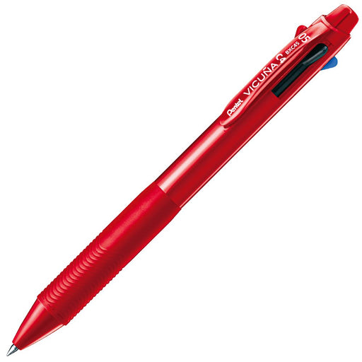Pentel 4-color ballpoint pen Vicuna 0.5mm Red, Blue, Green, Black BXC45B Red NEW_1