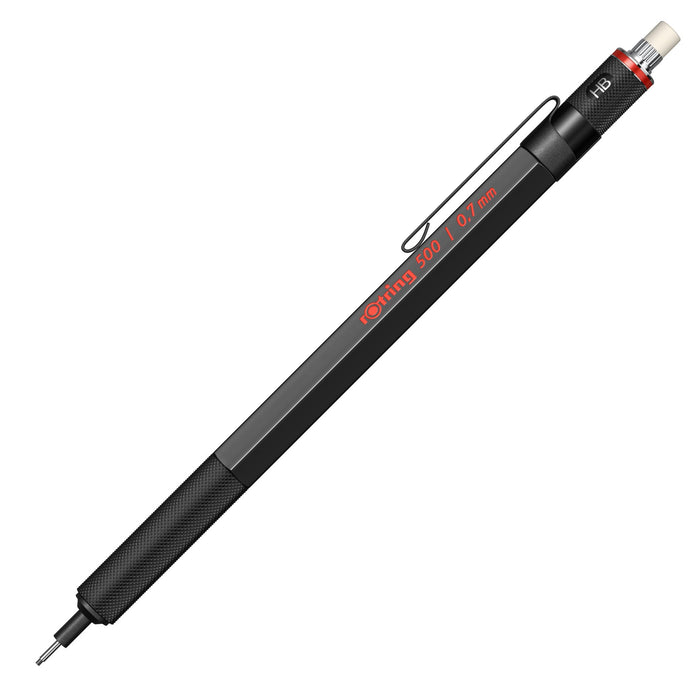 Rotring Mechanical pencil 500N 0.7mm 1904-727 Black Brass Stainless Steel NEW_4