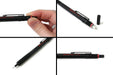 Rotring Mechanical pencil 500N 0.7mm 1904-727 Black Brass Stainless Steel NEW_5