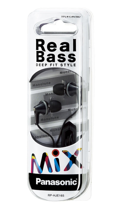 Panasonic Inner Earphones Stereo Inside Phone Black RP-HJE165-K 3.5mm Jack NEW_2