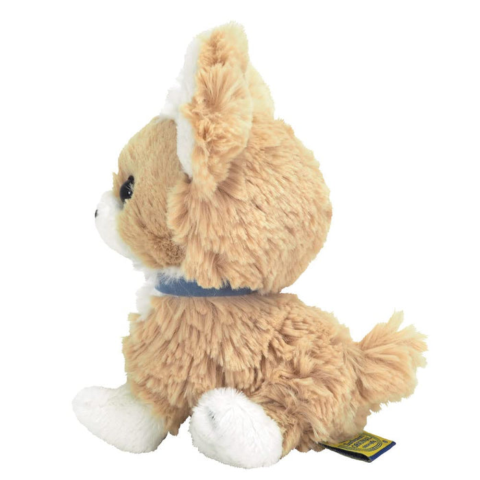 SUN LEMON Paps! Chihuahua Beige Plush Doll H17.5xW13xD14cm Cotton P-6711 NEW_3