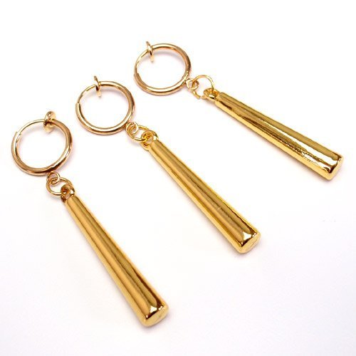 Hobby Earrings One Piece Roronoa Zoro style Set of 3 Metal Ear Cuff Cosplay NEW_1