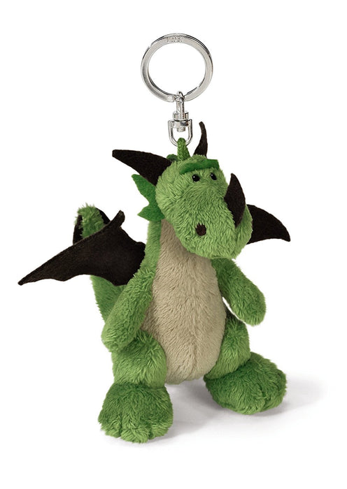 NICI BB Dragon 10cm Green Keychain Mascot Plush Doll Polyester Metal Ring NEW_1