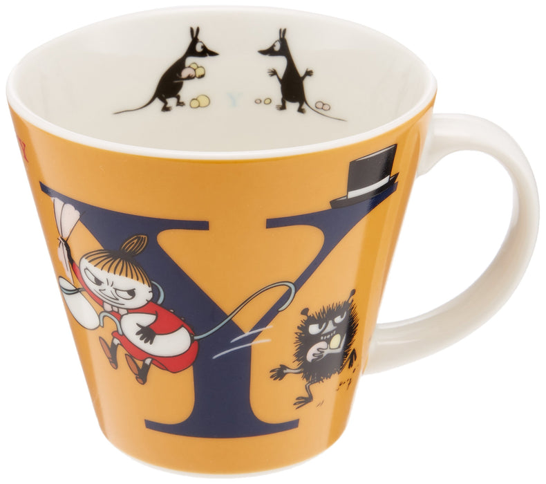 Yamaka Shoten Moomin initial mug Y 340ml MM630-11Y Microwave Safe Made in Japan_1