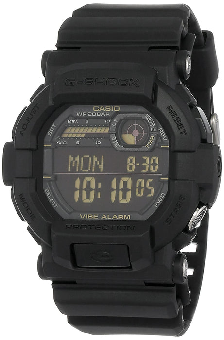 Casio G-Shock Men Digital Watch GD-350-1B Black Resin Band Alarm World Time NEW_1