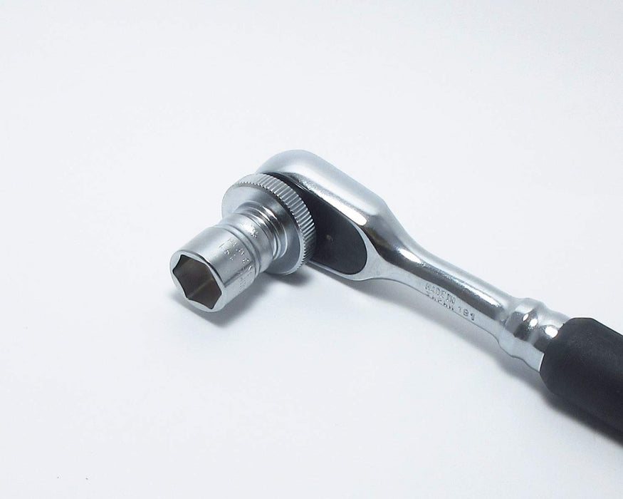 Ko-ken Z-EAL 1/4 (6.35mm) Quick Spinner 2756Z L18mm for Narrow area Silver NEW_3