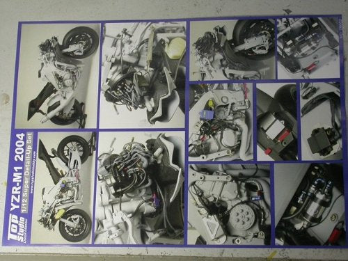 Top Studio Yamaha YZR-M1 2004 Super Detail Up Set Tamiya 1/12 Parts MD29002 NEW_8