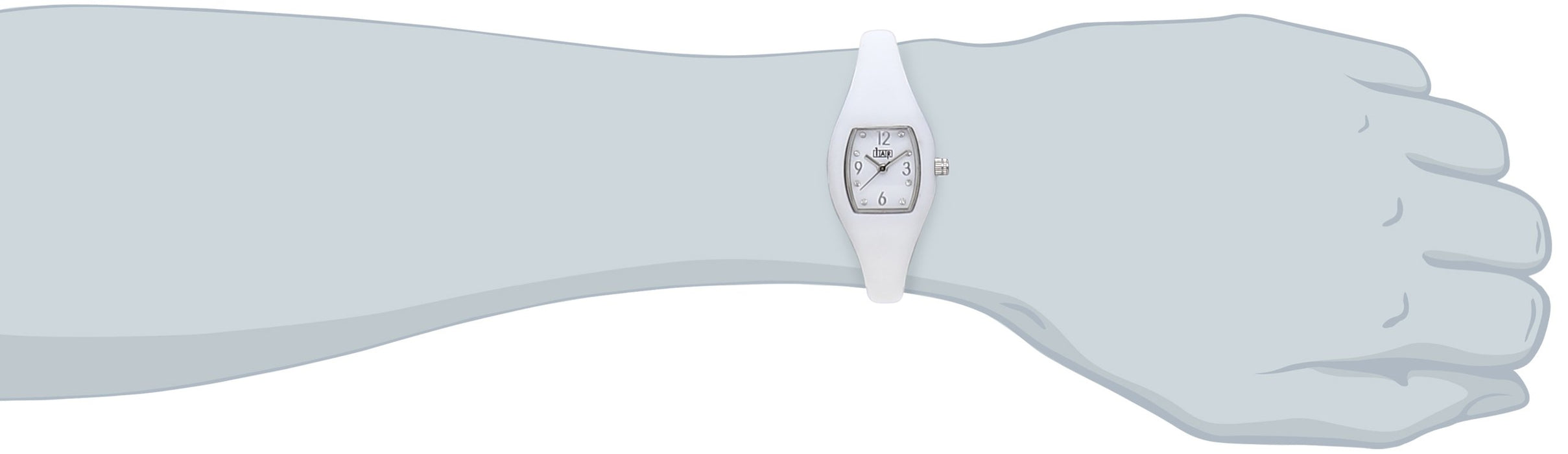 Easy Watch by 1AR Easy Watch 9438-white Blister Pack 2BAR Silicon Band Analog_4