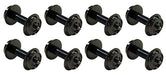 KATO N gauge Hollow Axle Wheel Black Set of 8pcs 11-606 Model Train Supplies NEW_2