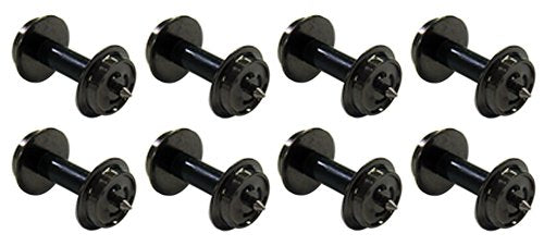 KATO N gauge Hollow Axle Wheel Black Set of 8pcs 11-606 Model Train Supplies NEW_2